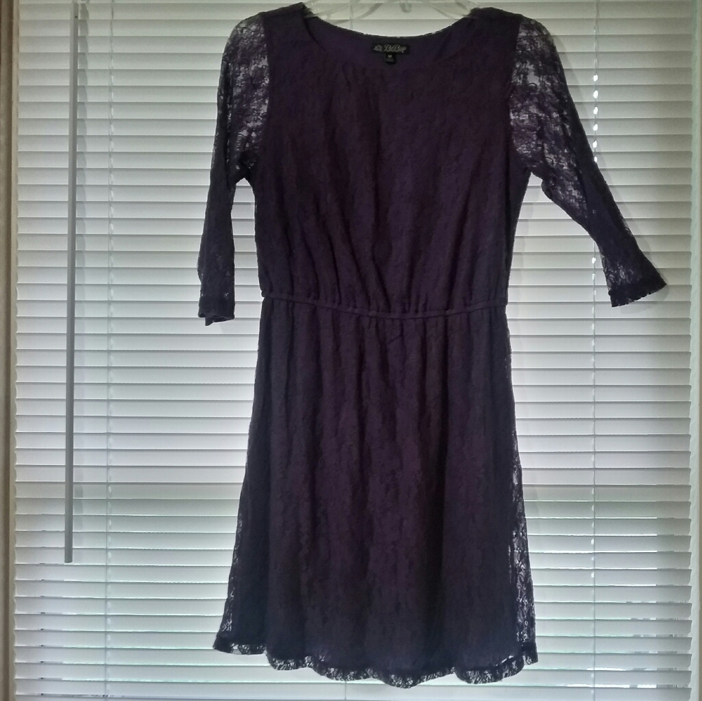 Purple lace dress
